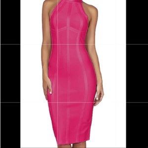 Dress bandage hot pink